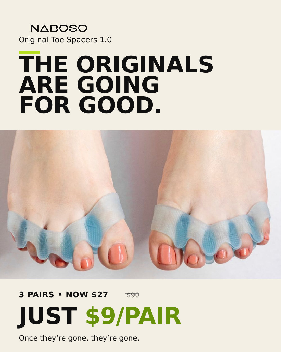 Original Splay 1.0 Toe Spacers - 3 Pack