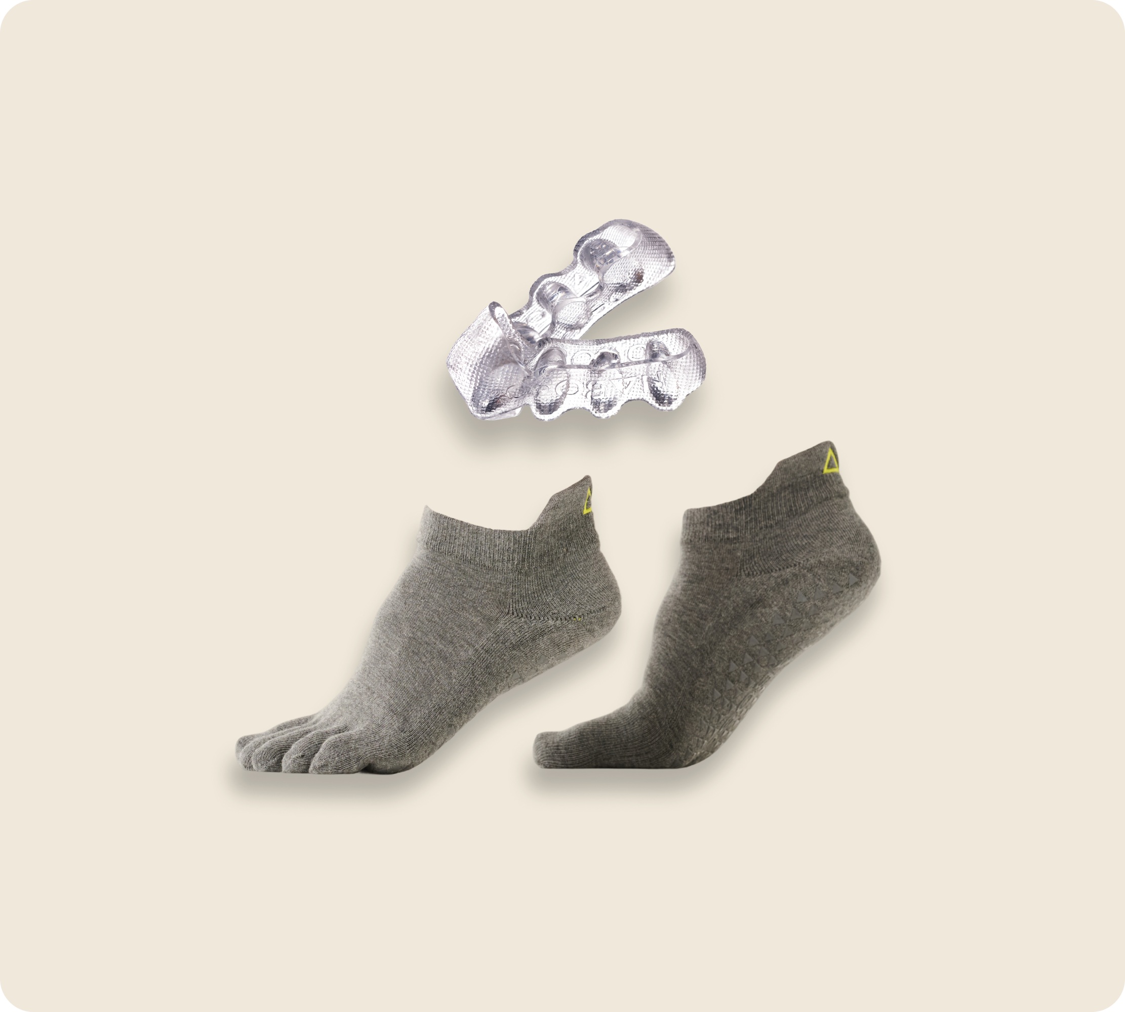 Clear Splay & Textured Toe Sock Bundle