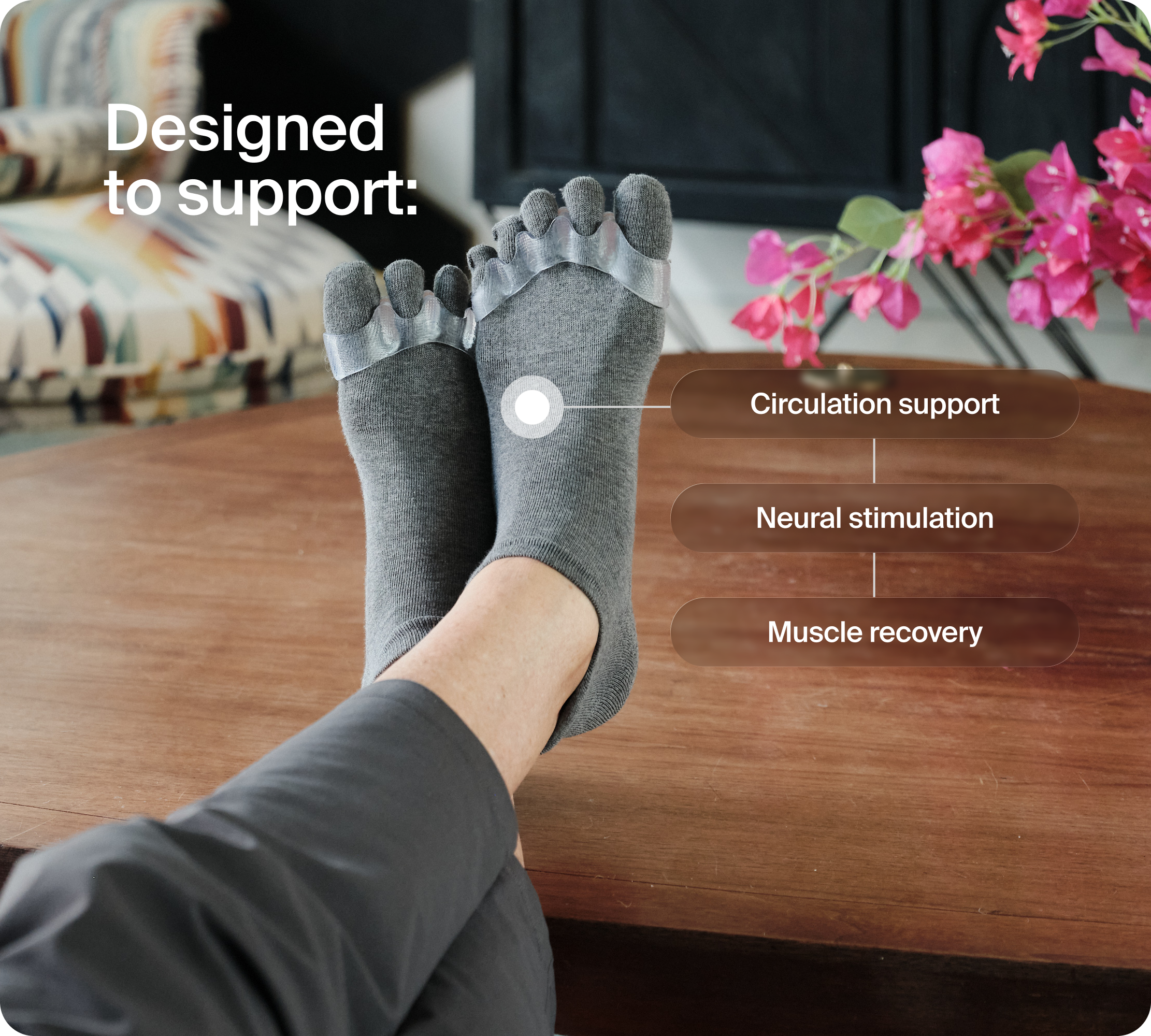 Clear Splay & Textured Toe Sock Bundle