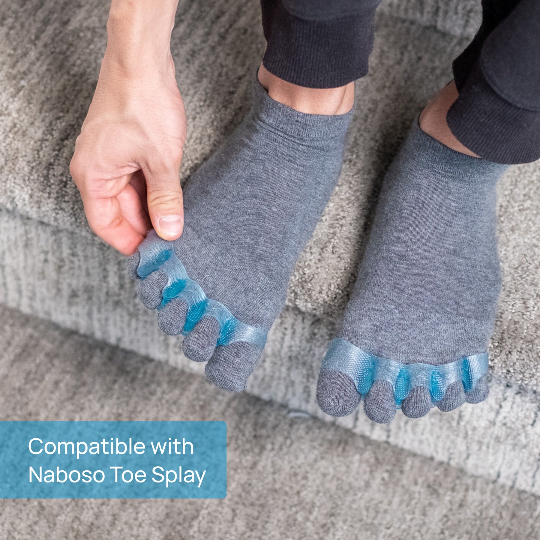 Lab Rats Toe Socks Recovery Toe Socks with Simulating Texture on the Inside – Naboso ...