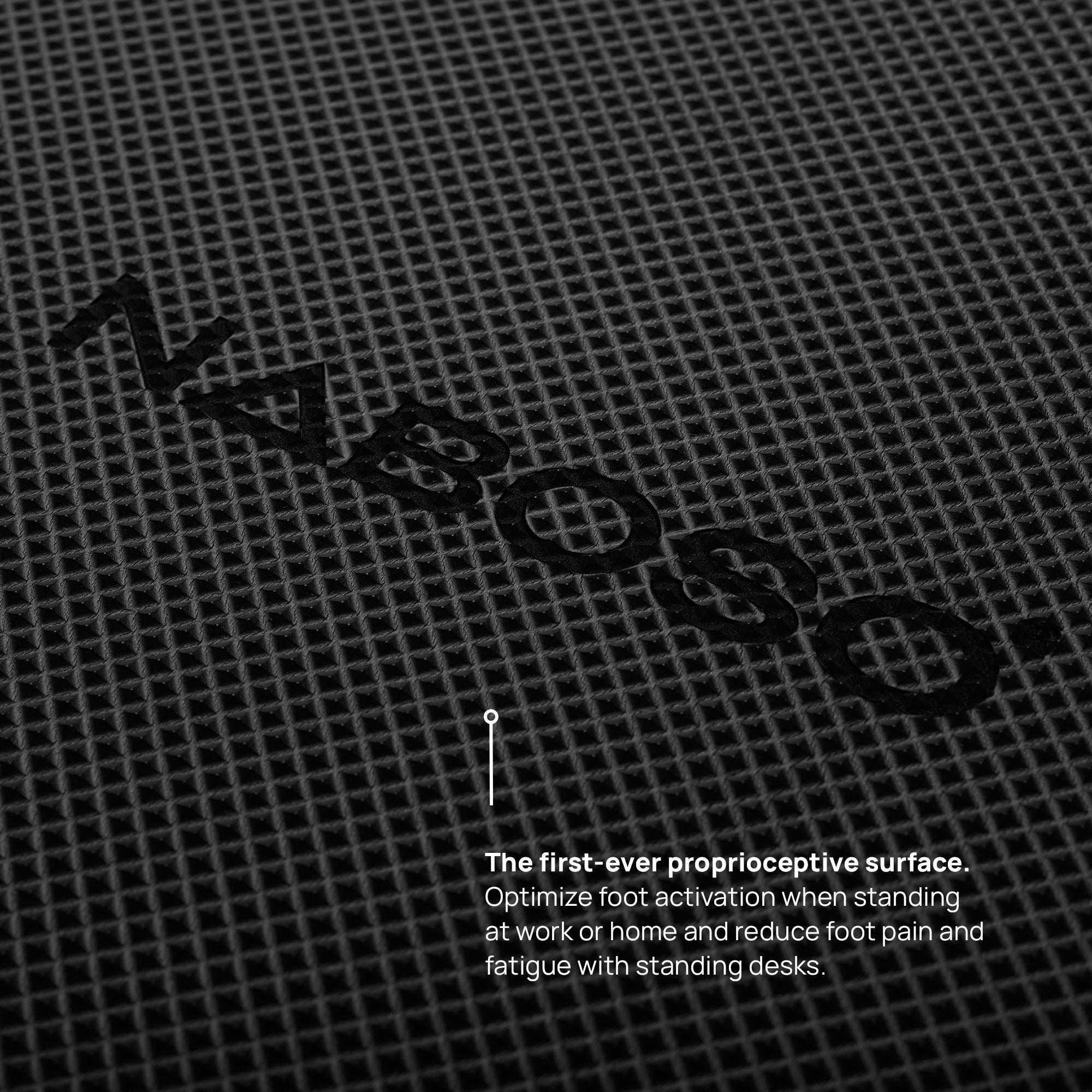 Close up of Naboso Standing Mat showing it's the first-ever proprioceptive surface